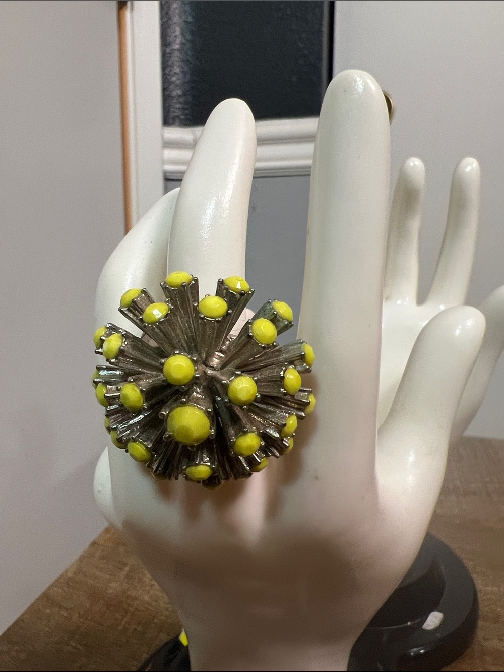 Yellow Burst Statement Ring - Women's Jewelry